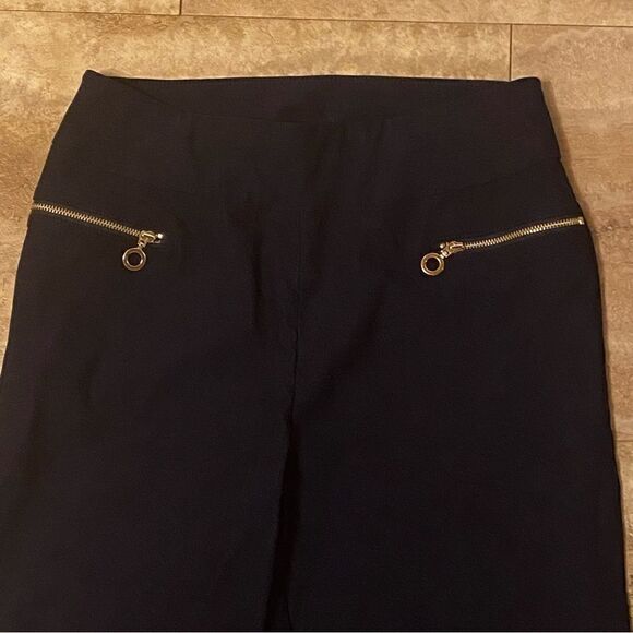 Susan Graver Women’s Knit Blue Size 4 Straight Leg Pull on Pants - Picture 2 of 9